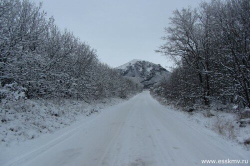 Дорога от Пятигорского авторынка в горе Бештау